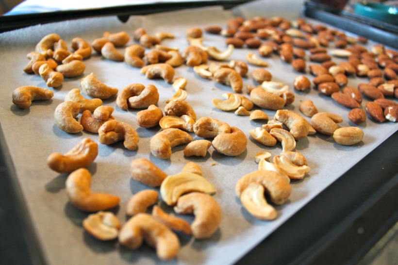 maple-soy roasted nuts